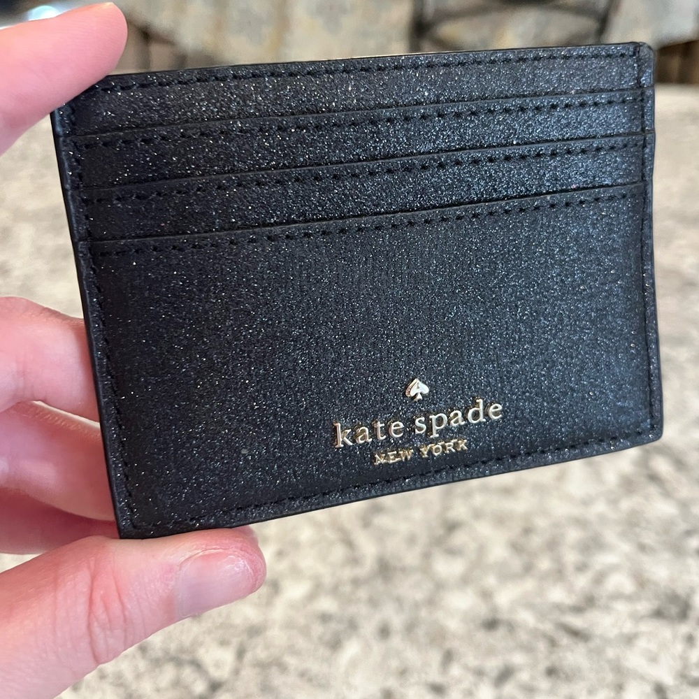 Kate Spade Glitter Card Case NWOT